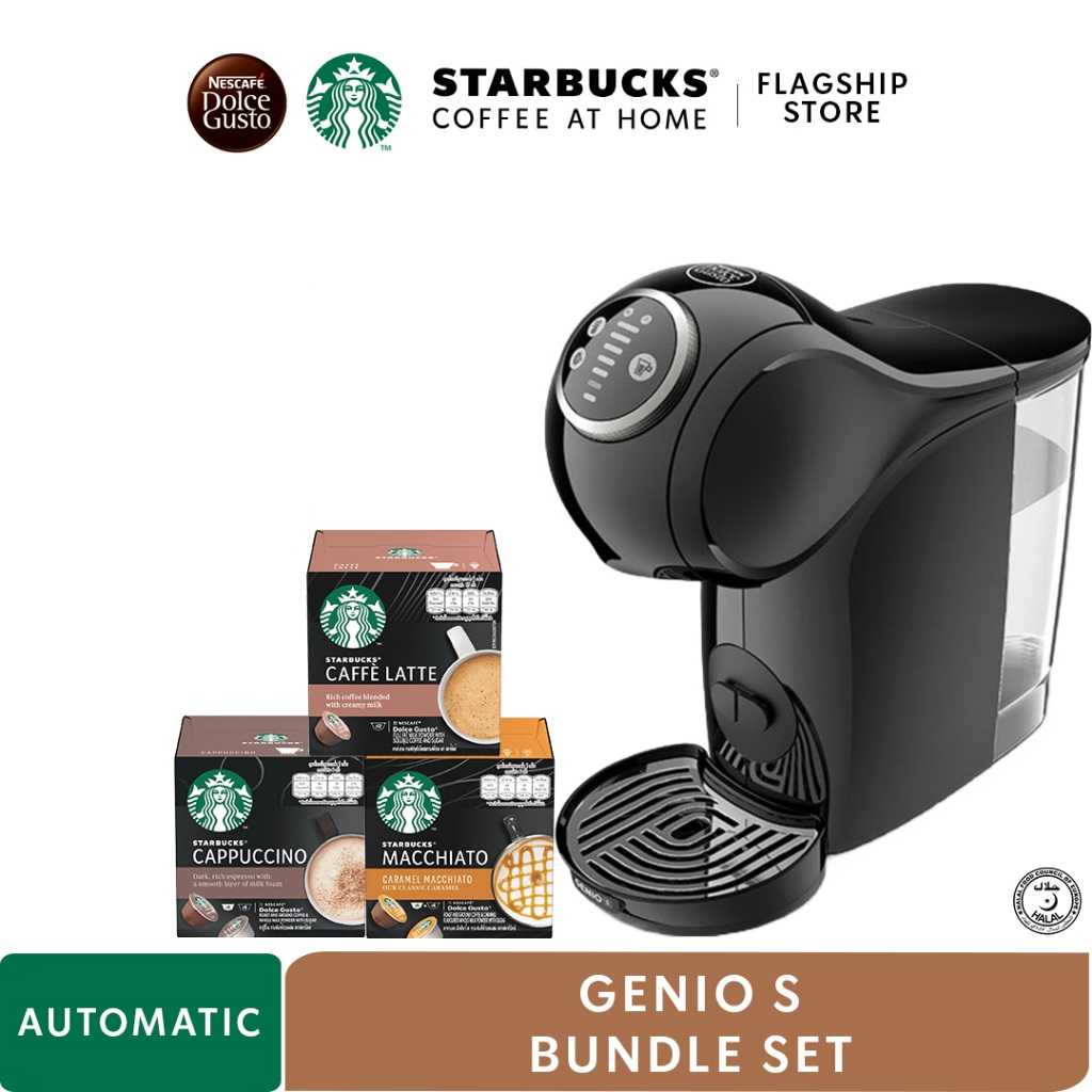 Genio S Nescafé Dolce Gusto coffee machine White Starbucks Bundle