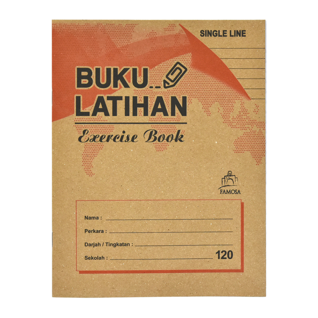 Exercise Book/Buku Latihan F5 Single Line (60/100/120/200 Pages ...