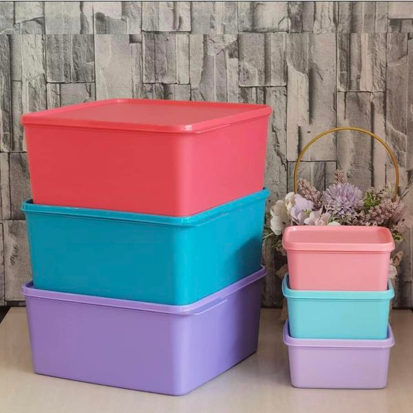 Tupperware Snack Stack L Large Snack N Stack Ml Small Total