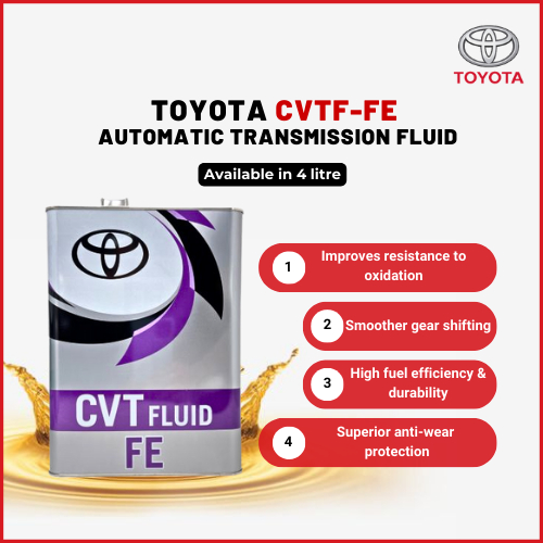 Toyota ATF CVT Fluid FE (4L) Minyak Gearbox Auto CVTF-FE | Shopee Malaysia