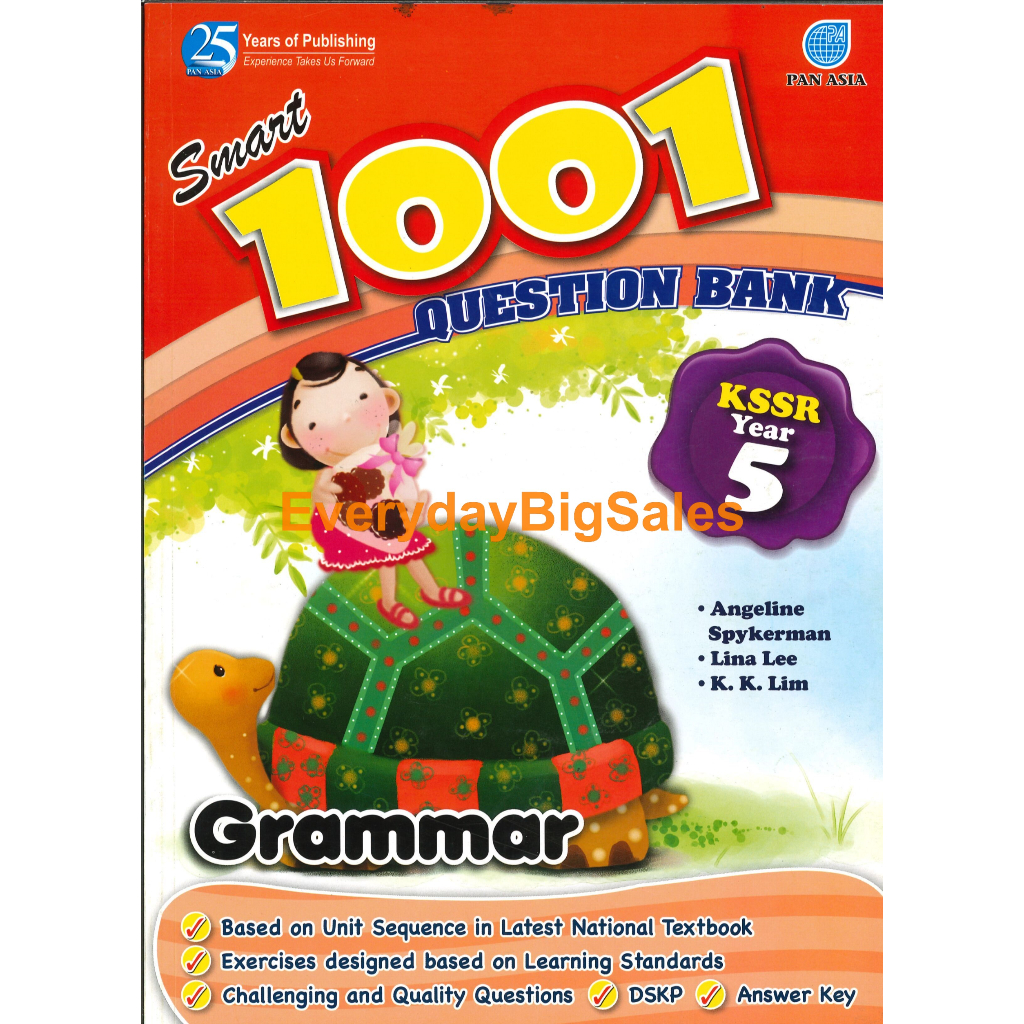 PAN ASIA SMART 1001 QUESTION BANK YEAR 5 GRAMMAR KSSR SEMAKAN | Shopee ...