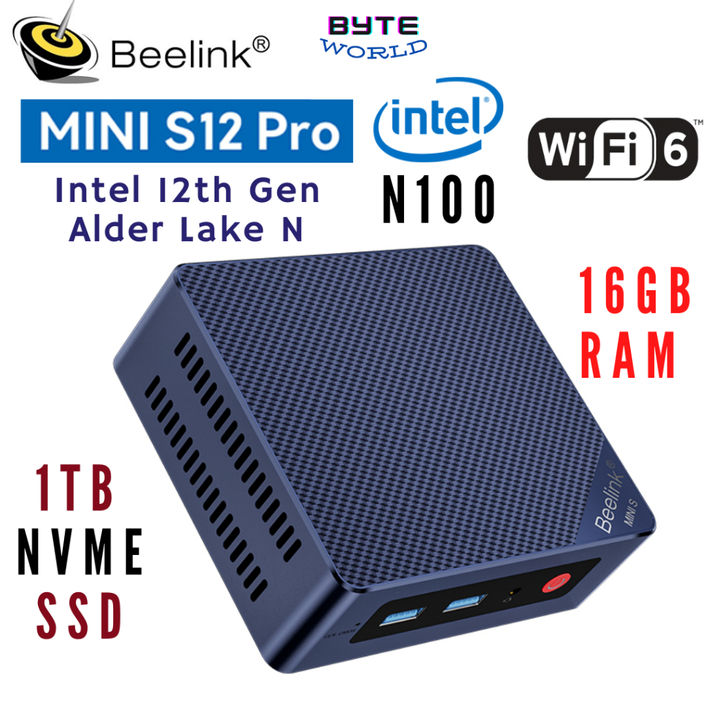 16GB RAM Mini PC Beelink MINI-S12 Pro Mini PC - Intel N100, 16GB