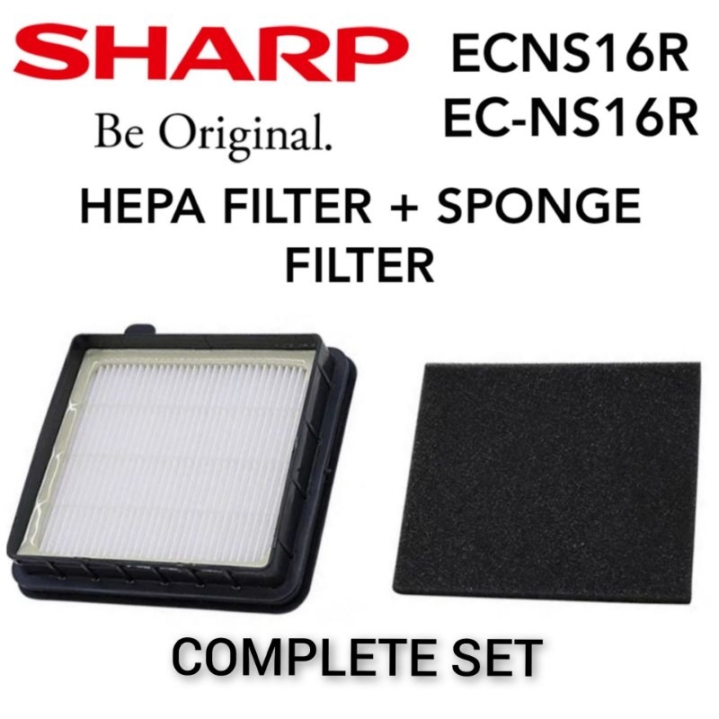 ECNS16 ECNS16R SHARP HEPA FILTER + SPONGE ECNS16R VACUUM CLEANER