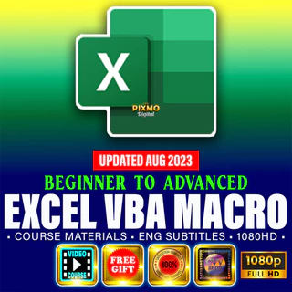 Microsoft Excel VBA & Macro Beginner To Advanced Video Course For PC Windows - Learn To Automate Real-World Projects