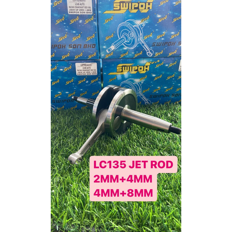 SWIPOH RACING CRANKSHAFT JET ROD LC135 13C LC4S ROD 100L 2MM+4MM 4MM ...