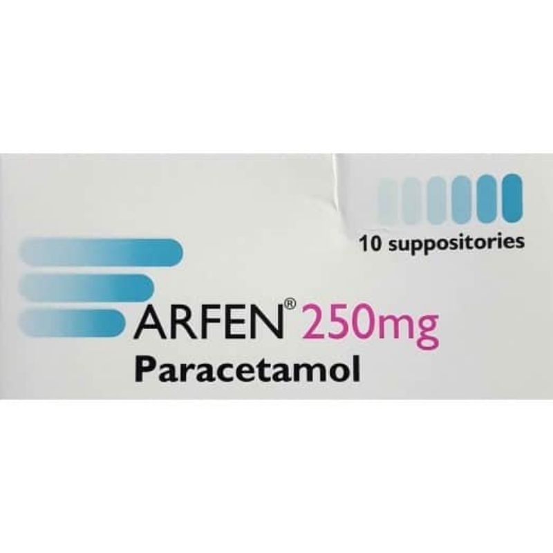 ARFEN SUPPOSITORY 250MG [ PCM PARACETAMOL SUPP ] 5s / 100s | Shopee ...