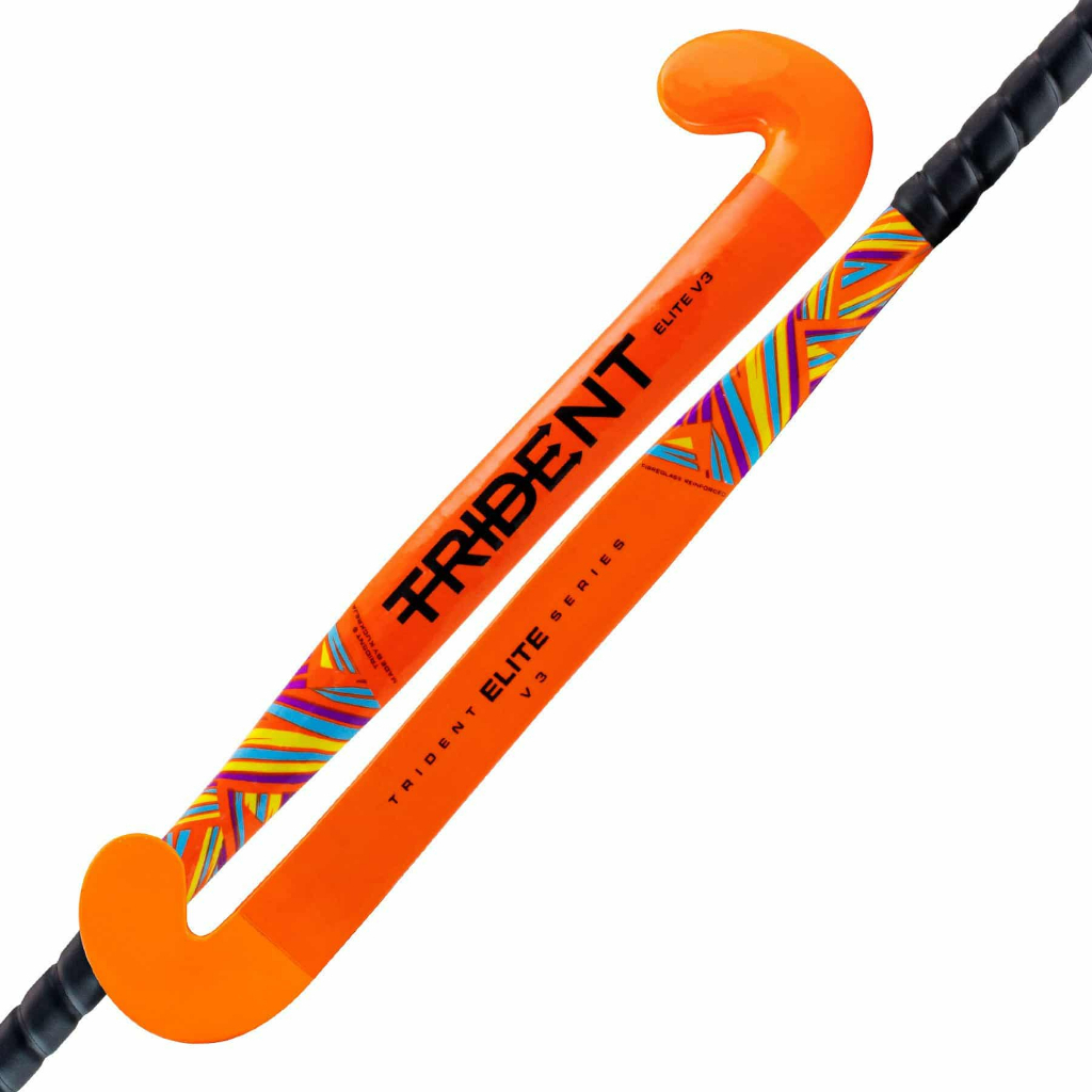 Trident Elite V3 Wood Fibreglass Indoor Hockey Stick Training Hockey