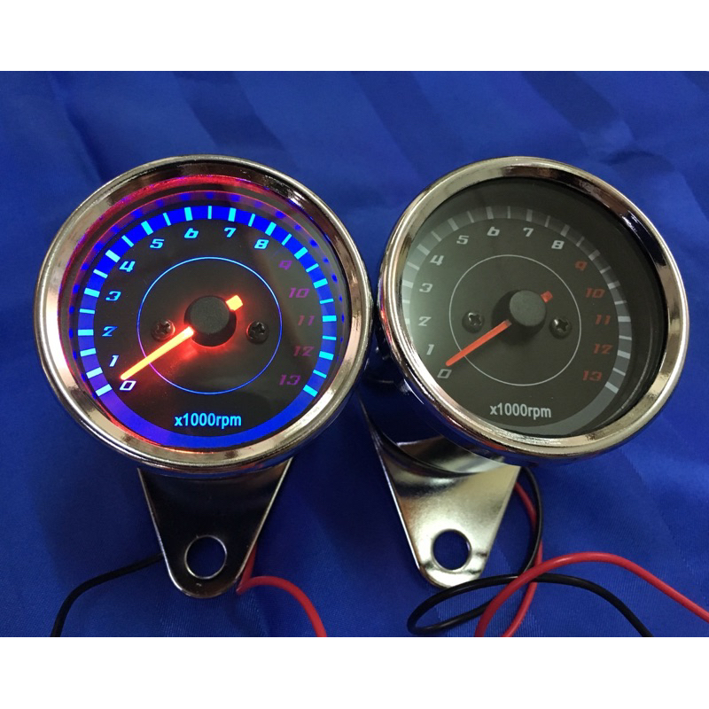 RPM Meter Analog Tachometer Universal Wire 12V LED Light Shopee Malaysia