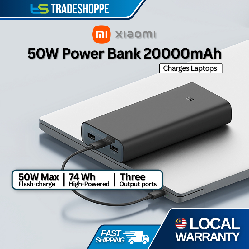 Xiaomi Mi USB-C Super-Fast Power Bank Pro 3 (50W/20000mAh) PB200SZM ...
