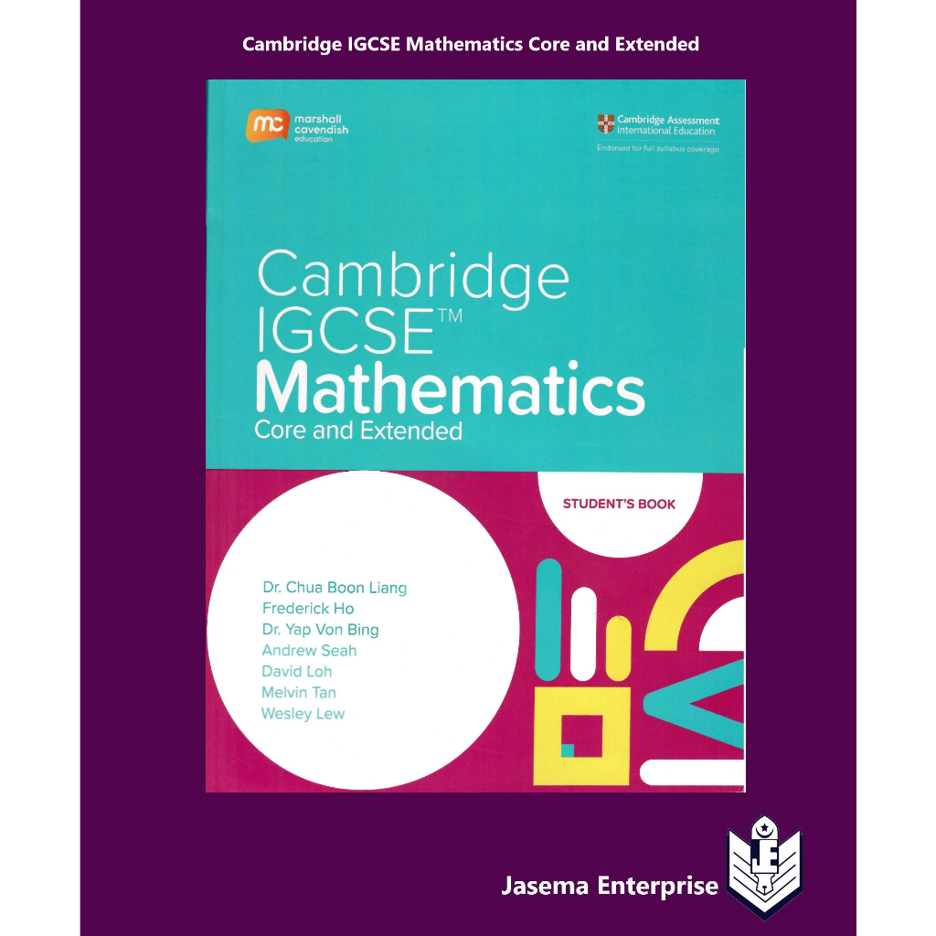 Cambridge IGCSE Mathematics Core and Extended Student's Book | Shopee ...