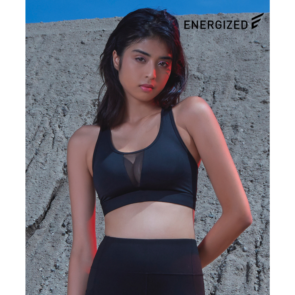 Energized Mesh Panel Sports Bra 206-3043C | Shopee Malaysia