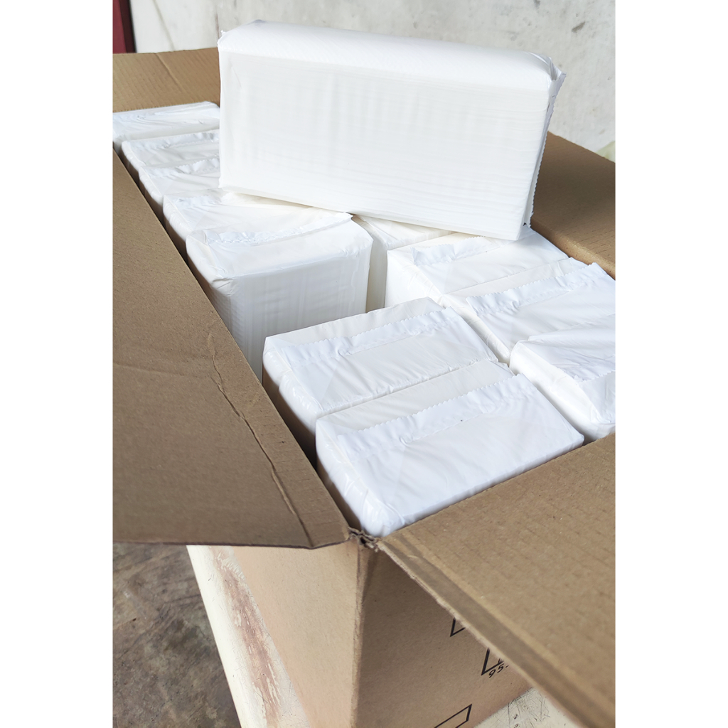 100% Pulp M Fold Paper Hand Towel Tissue (1 ctn x 16 Packs) Standard ...