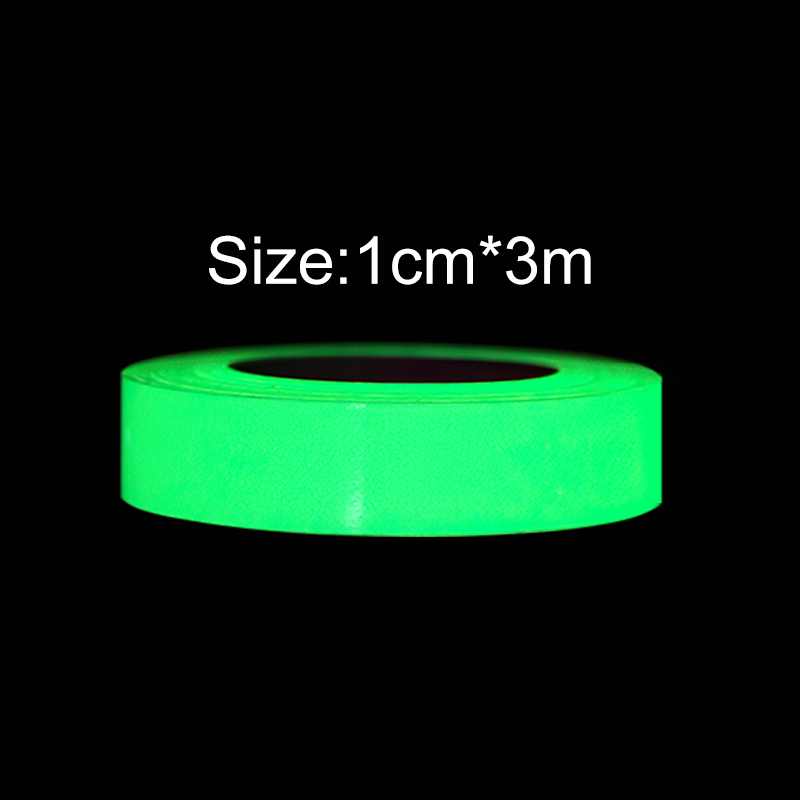 3m Ribbon Luminous Glow Warning Tape Sticker In Dark Neon Safety ...