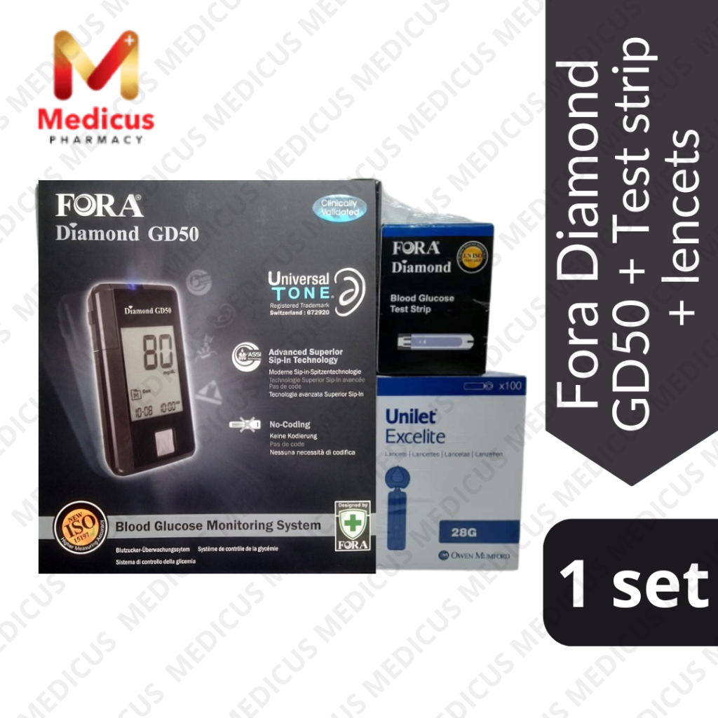 Fora Diamond GD50 with test strip and lancets Shopee Malaysia