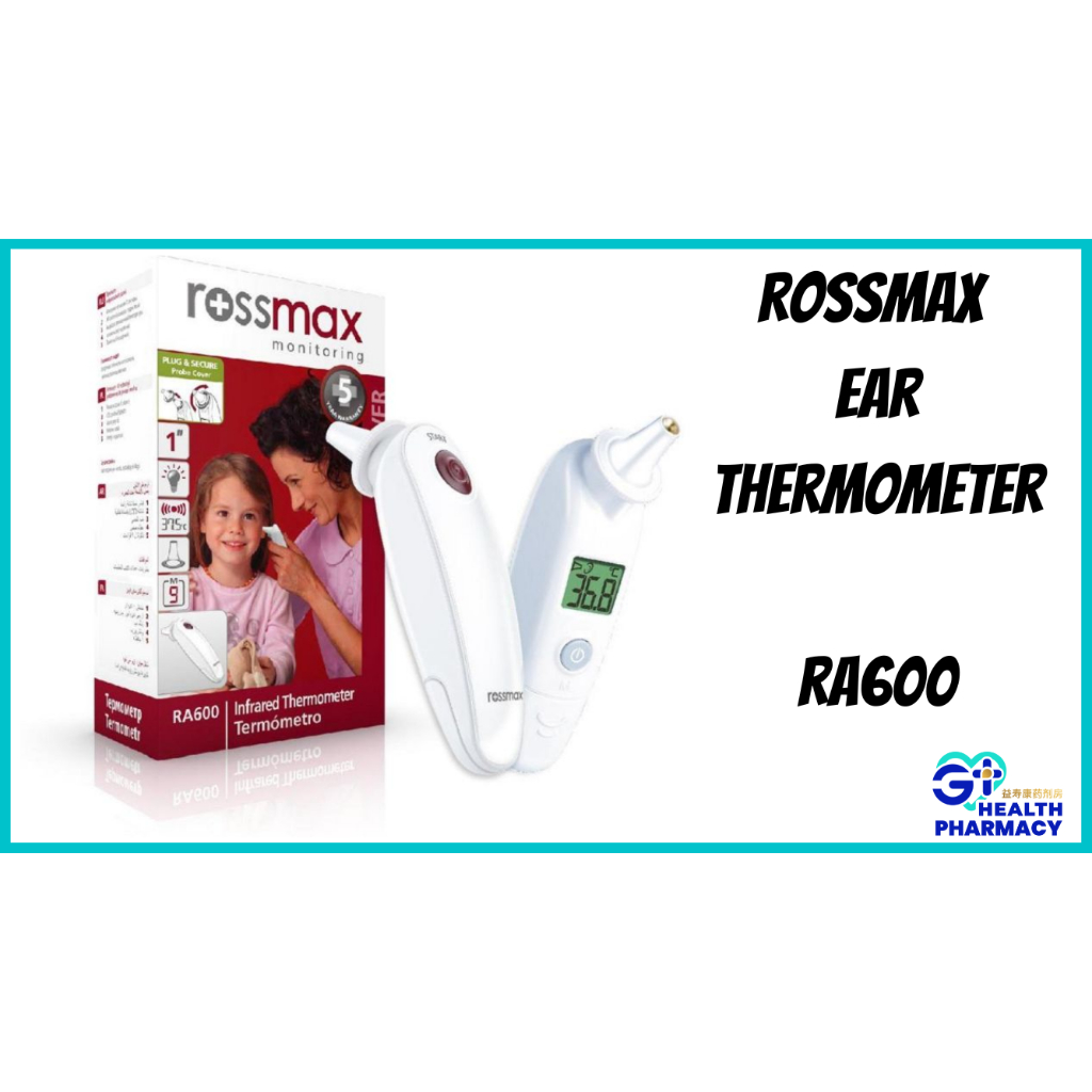 Rossmax RA600 Infrared Ear Thermometer with Probe Covers (5 Years ...