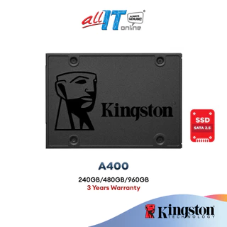 Kingston A400 2.5" SATA Solid State Drive SSD (240GB/480GB/960GB)