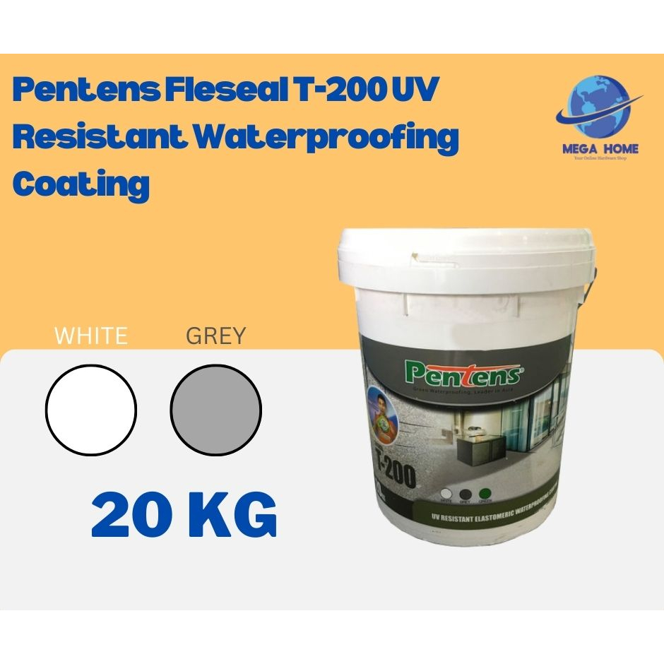 (READY STOCK) 20KG Pentens Fleseal T-200 UV Resistant Waterproofing ...
