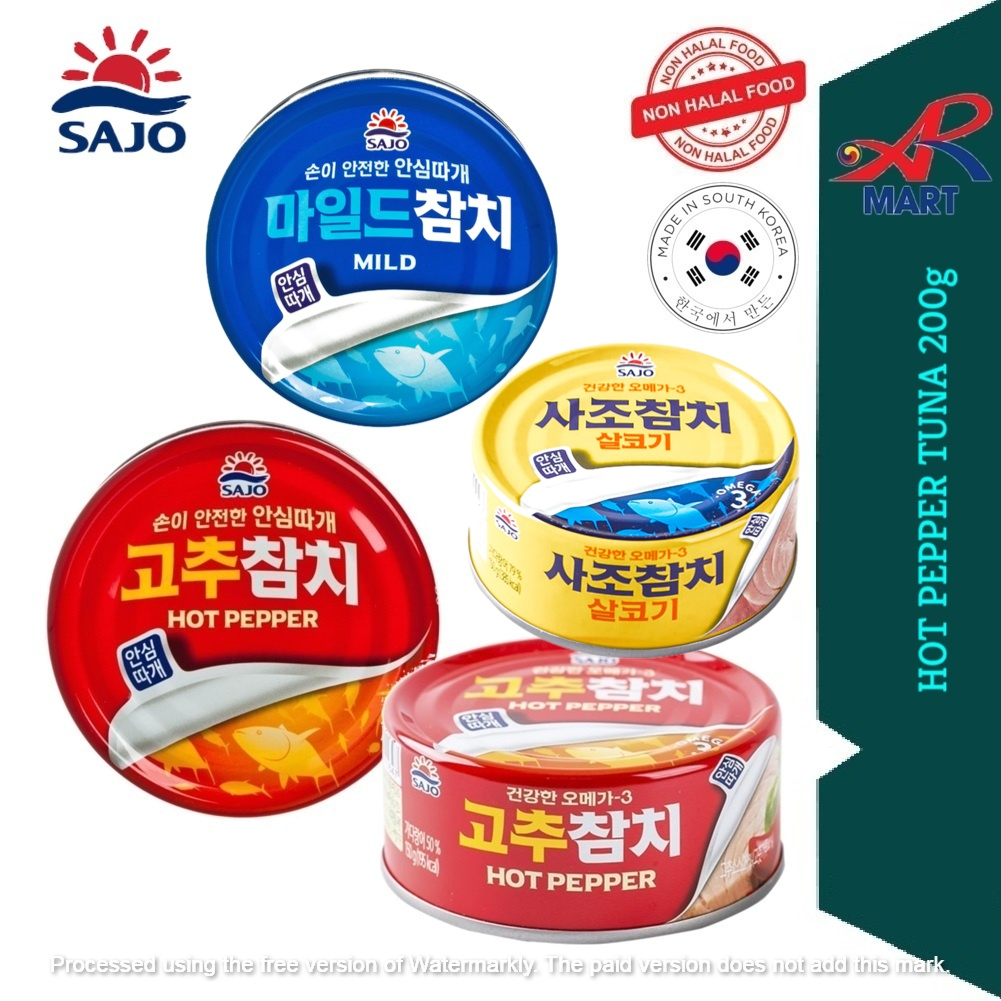 Sajo Korean HOT PEPPER TUNA MILD TUNA LIGHT TUNA 150g Shopee Malaysia