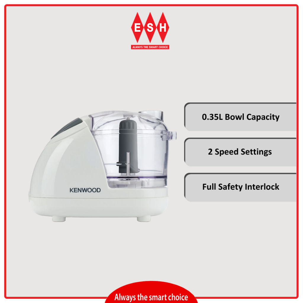 Kenwood CH180 0.35L 2 Speed Settings Compact & Powerful Mini Chopper