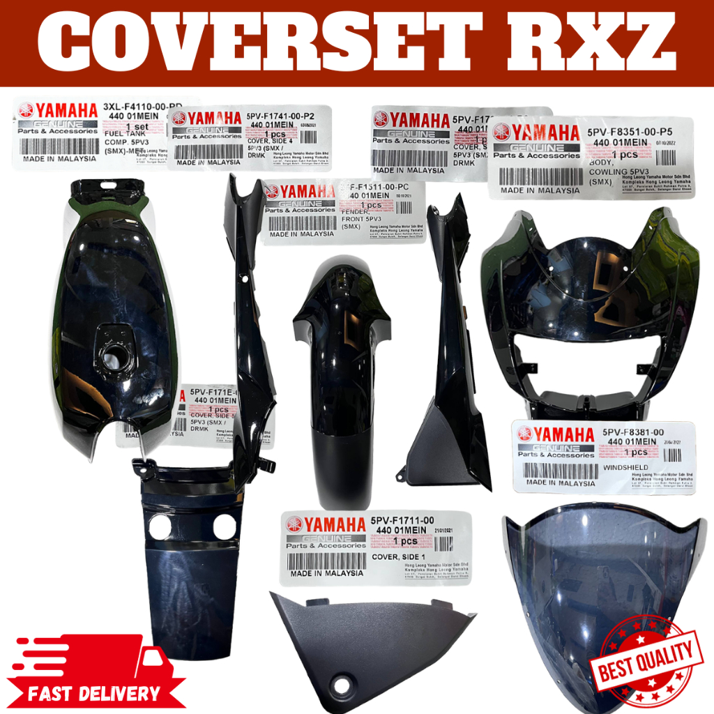 YAMAHA RXZ CATALYZER FULL SET COVER SET TANK 100% ORIGINAL!! READY ...