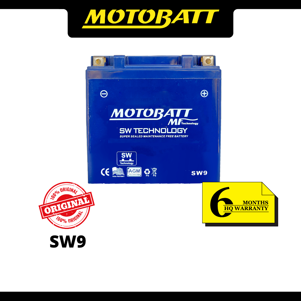 Motobatt Sw Sw9 Motorcycle Battery Shopee Malaysia 9111