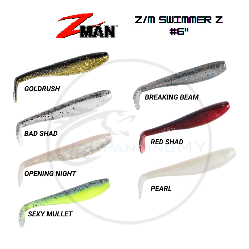 ZMAN Z MAN SwimmerZ 6" Made in USA Soft Plastic Fishing Lure Baits