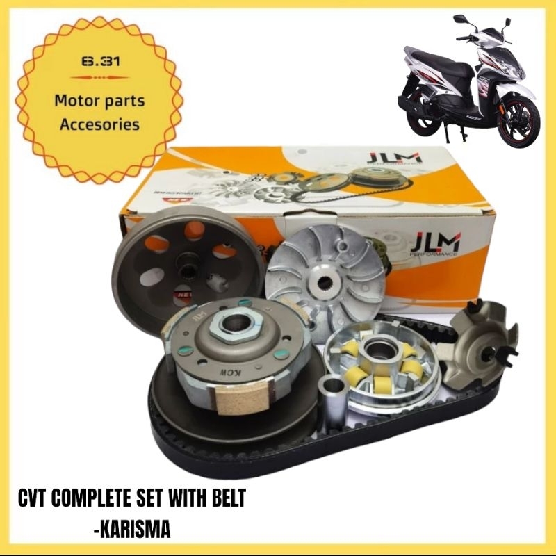 JLM MODENAS KARISMA V1V2 CVT TRANSMISSION SYSTEM SET PULLEY COMPLETE ...