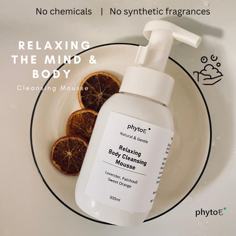 phytoE Relaxing Body Cleansing Mousse/Body Wash/Shower, Foam, relaxing