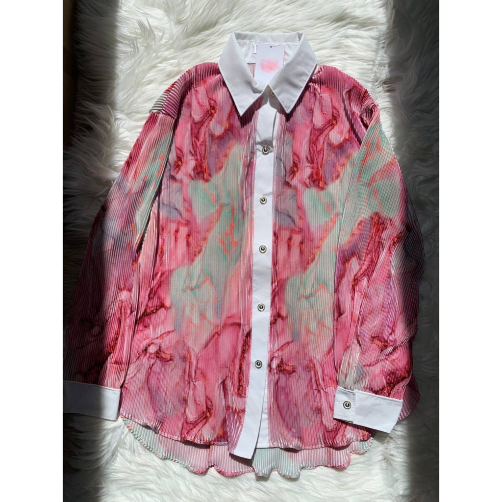 BELLA TOP (PLEATED PATTERN) | Shopee Malaysia