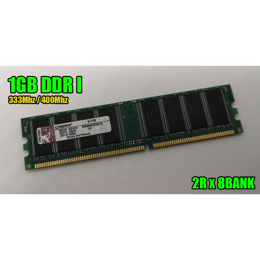 512MB 1GB DDR1 333mhz 400Mhz Desktop Used Ram 400mhz / One Month ...