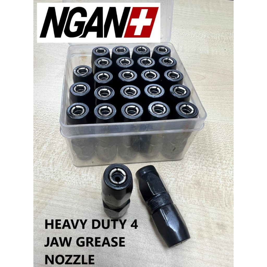 4 JAW Grease Nipple / Grease Coupler / Grease Gun Nozzle / Kepala Gris