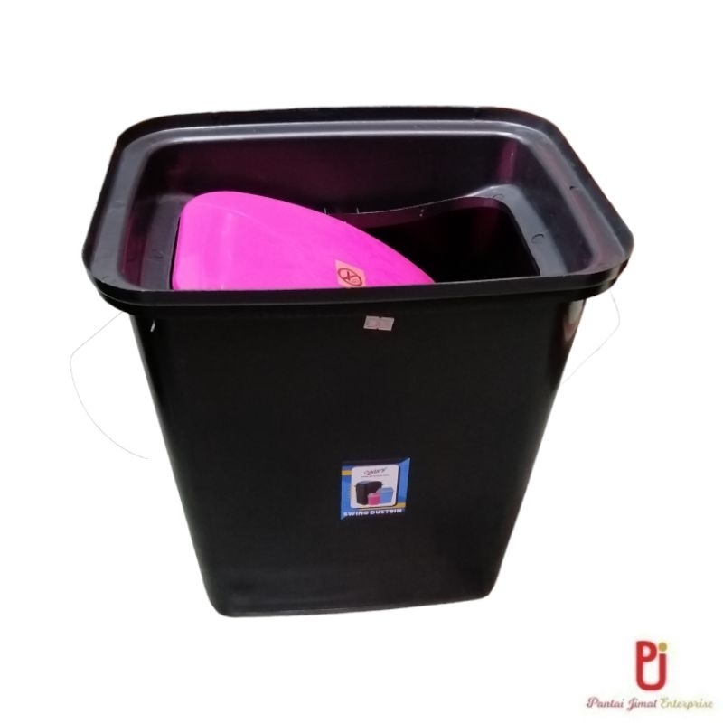 Swing Top Dustbin/Recycle Dustbin/Flip Top Bin/Tong Sampah Shopee