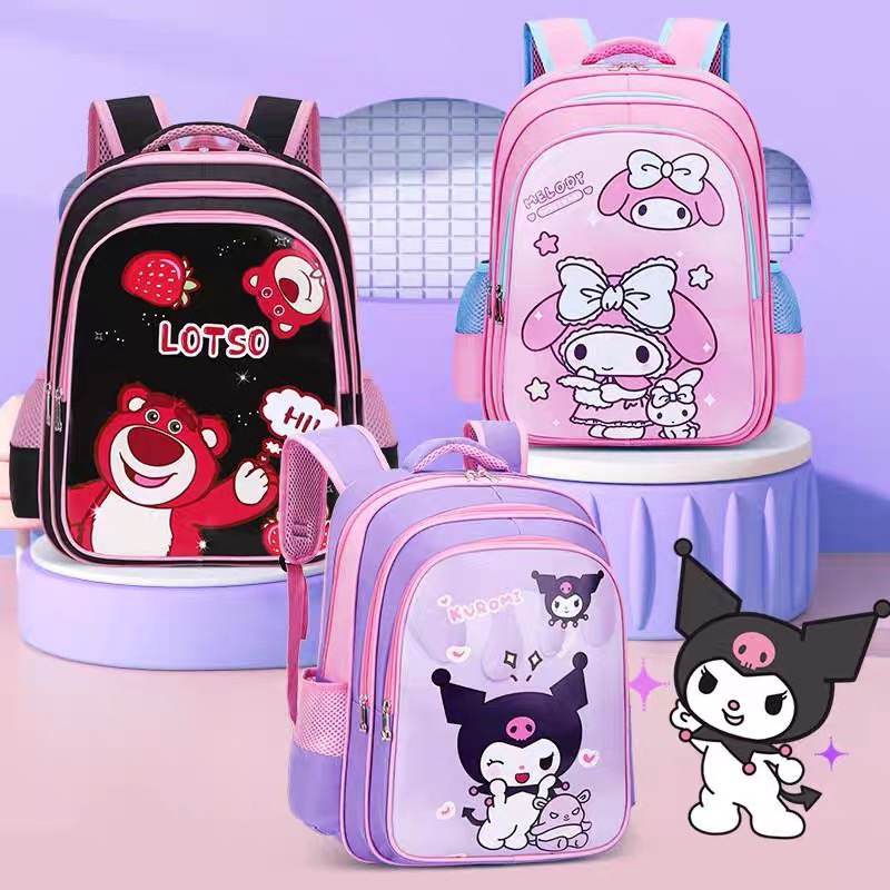 🇲🇾KUROMI,MELODY and LOTSO Design Kids Student Backpack Large Capacity ...