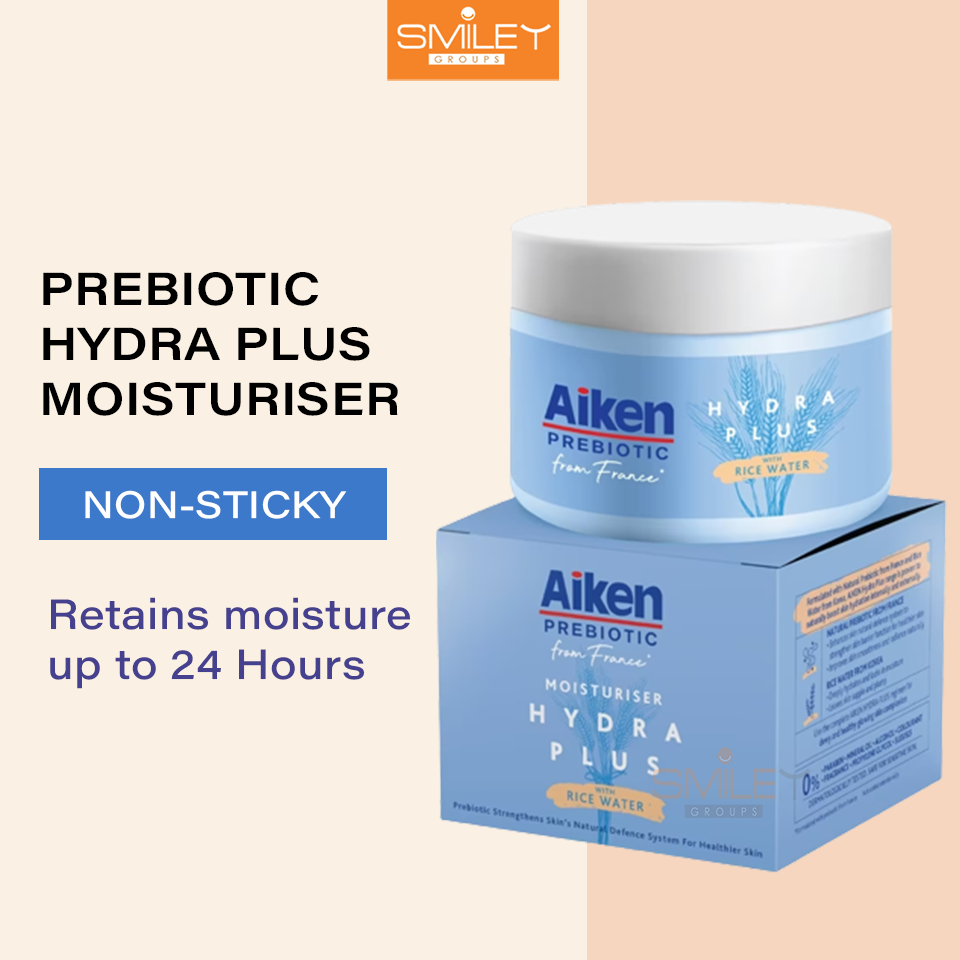 Aiken Prebiotic Hydra Plus Moisturiser 40g Soothes Rice Water