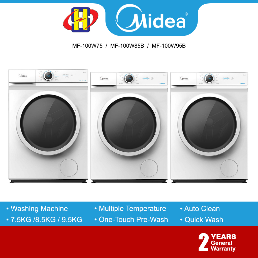 midea front load washing machine 7.5 kg