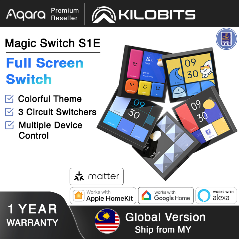 Aqara Smart Magic Switch S1E Global Version Smart Touch Control 4" Full