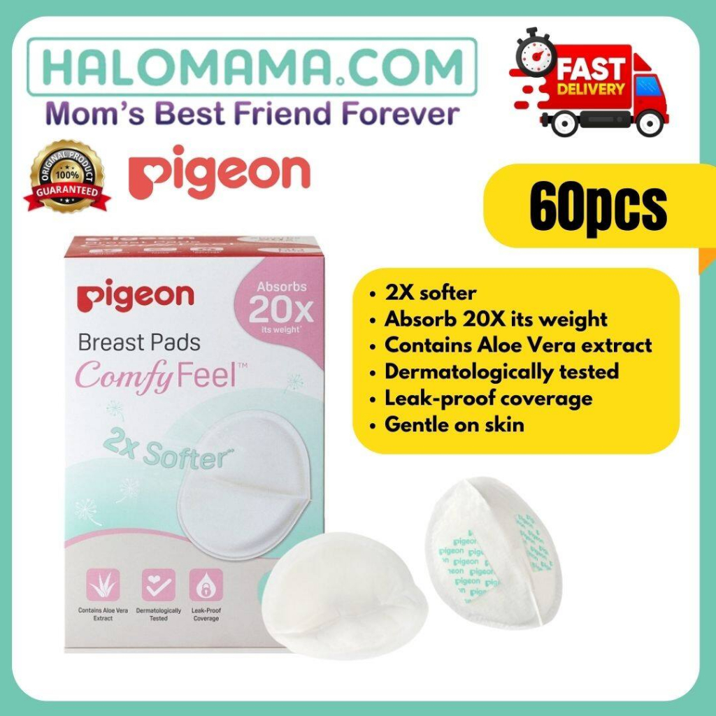 PIGEON BREAST PAD COMFY FEEL 60 PCS SINGLE / COMBO (ORIGINAL