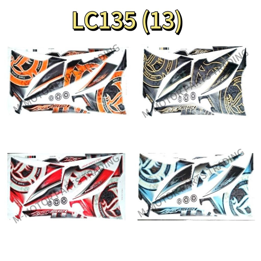 YAMAHA LC135 (13) BODY STICKER | Shopee Malaysia