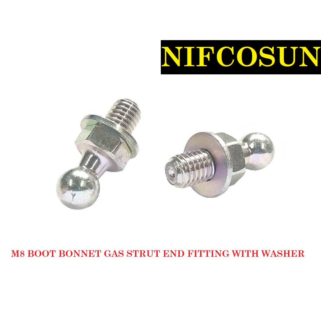 [READY STOCK] M8 BOOT BONNET GAS STRUT END FITTING WITH WASHER | Shopee ...