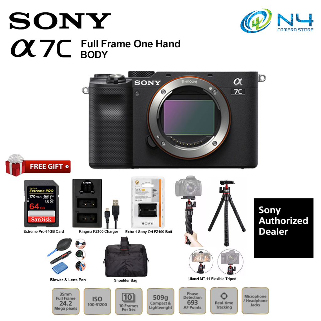 Sony Alpha A7C/A7 C Body & Kit Full frame Compact camera-Pro image ...
