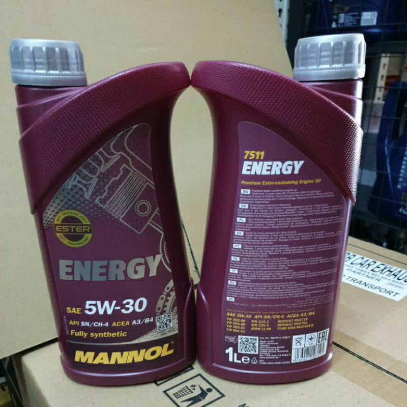 Mannol Energy 100% original 5w-30 *Offer* Fully Synthetic (1-liter ...