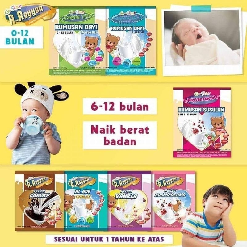 5 Unit Susu Rumusan R-Rayyan ⬇️ Bawah 1 Tahun | Jimat RM 47 | Shopee ...