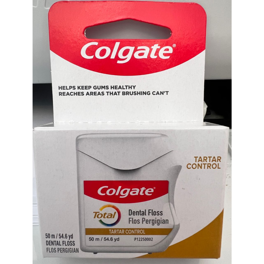 Colgate Total Tartar Control Dental Floss (50m) | Shopee Malaysia