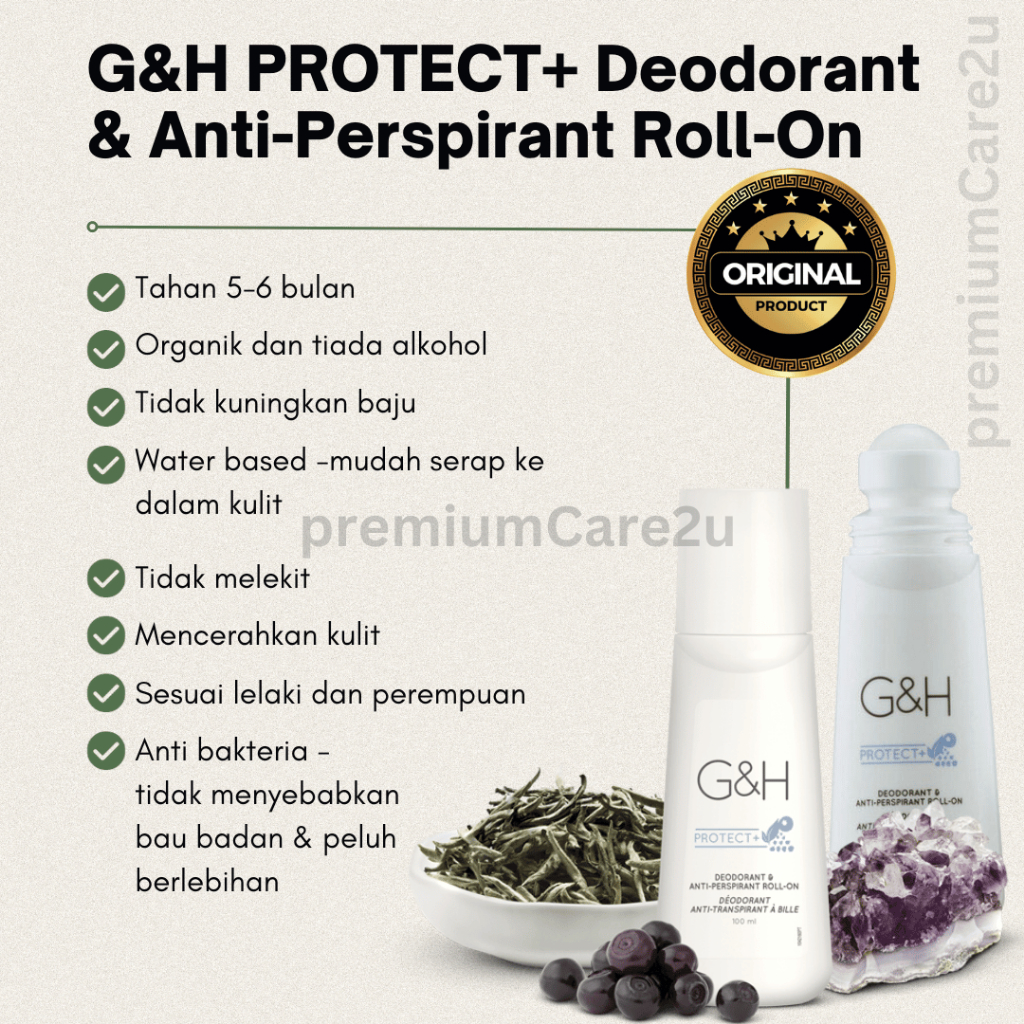 PremiumCare2u Deodorant amway G & H Rollen Spray Deodorant Wangi