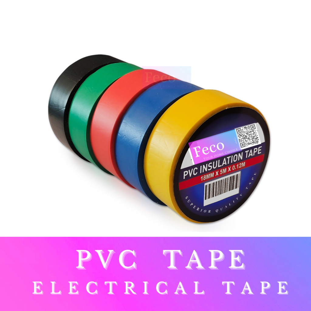 RANDOM BRAND WIRE TAPE (BLACK RED BLUE GREEN YELLOW) / INSULATION TAPE