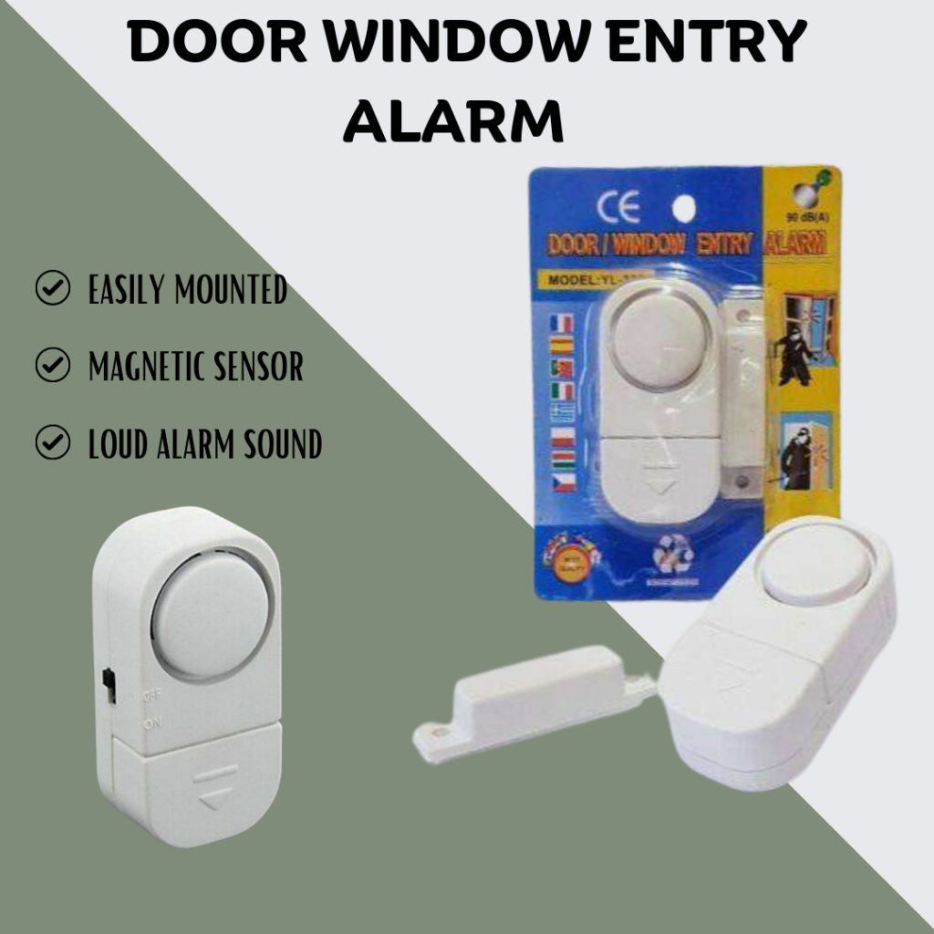 Door Window Entry Alarm / Wireless Home Security Door Window Entry