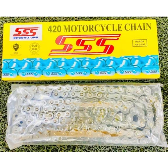 SSS 420 120L Rantai Motorsikal SSS Motorcycle Chain 100% Original ...