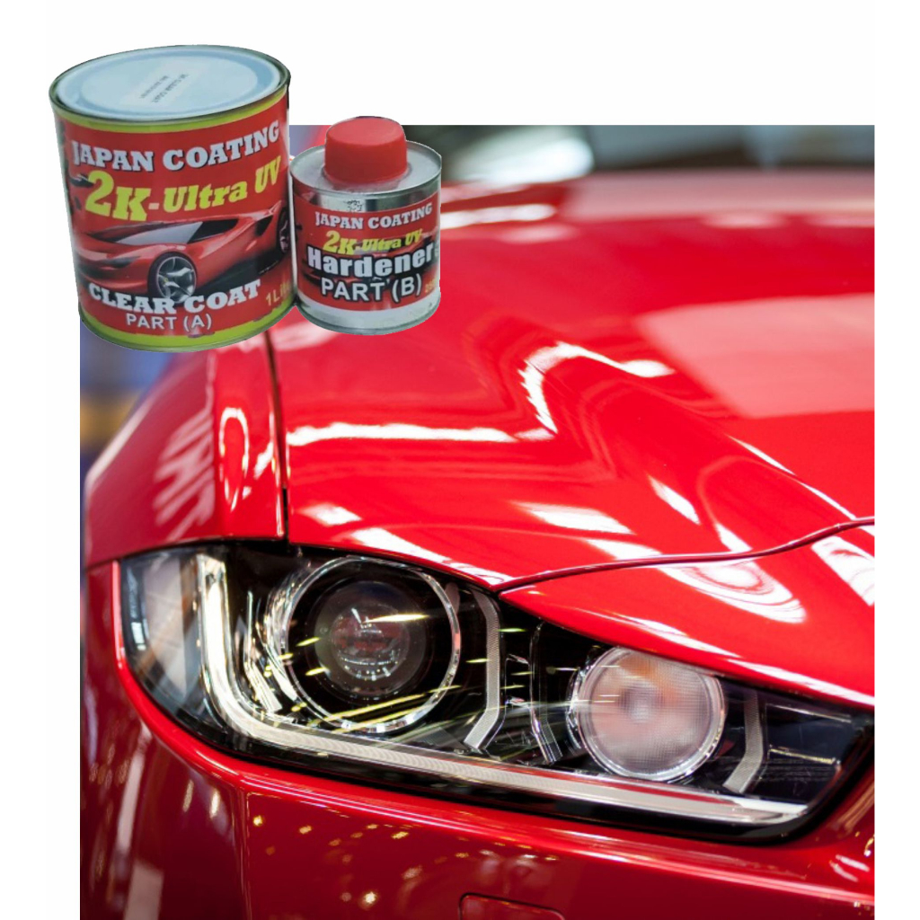 JAPAN COATING ( 1 LITRE 2K CLEAR ULTRA UV ) EXTRA SOLID WITH HARDENER