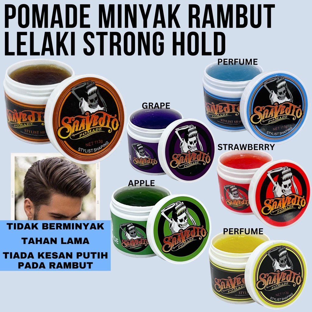 Hot Pomade Suavecito Super Strong Hold Waterbased Hair Gel Rambut Yang ...
