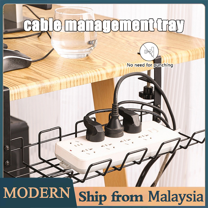 Cable Management Tray /Under Desk Wire Storage Rack /Under Desk Cable